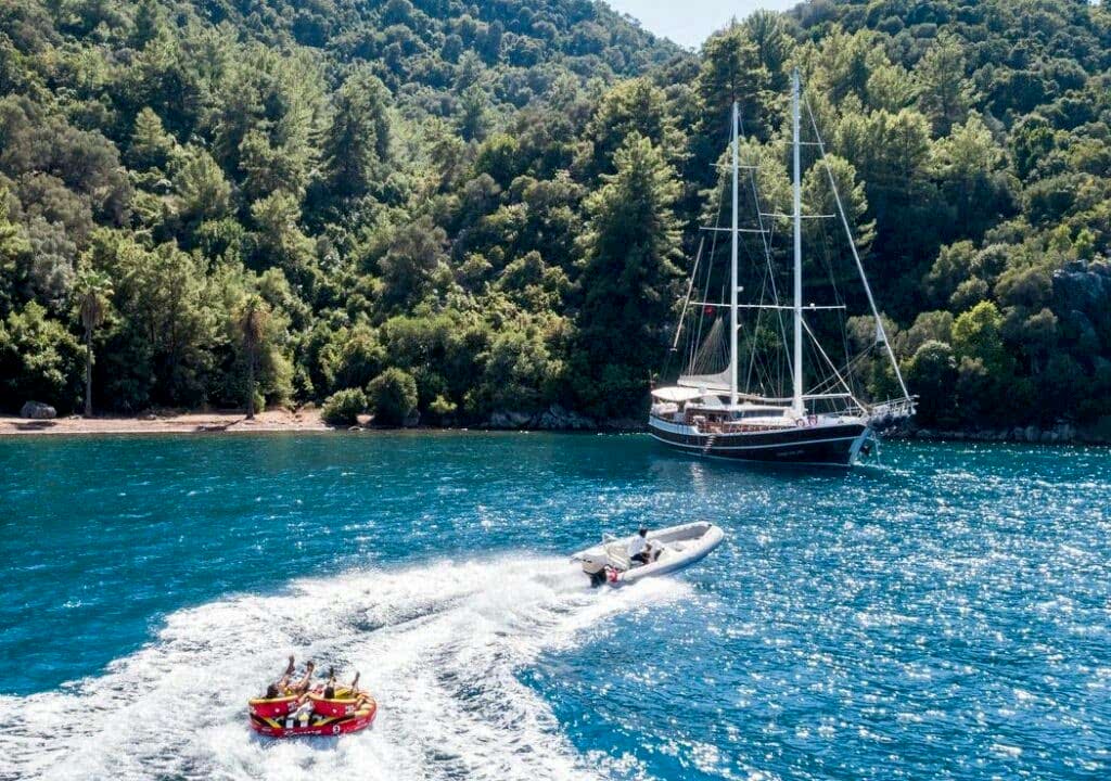 Gulet cruising areas along the Turkish coast